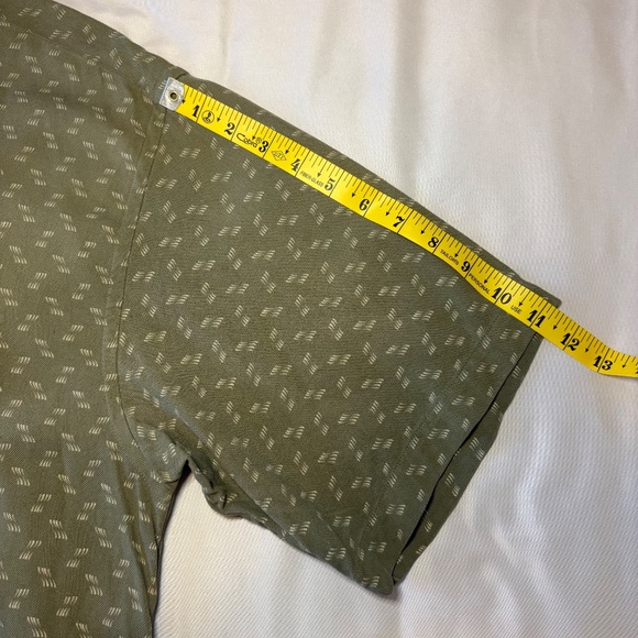 Toscano 100% Silk Shirt Sage Green Button Down Size XXL - Picture 3 of 7
